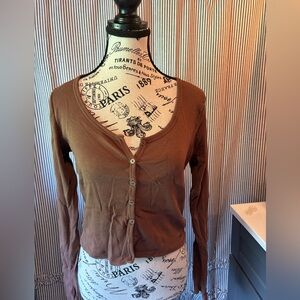 Size large Hollister long sleeved baby tee